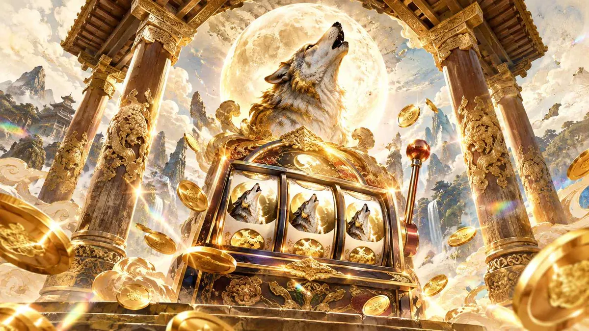 Ilustrasi slot machine and golden casino — panduan Vio77 Vio77